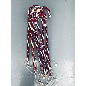 VINTAGE‎ LOT OF 6 LARGE PLASTIC OUTDOOR CANDY CANES 28" CHRISTMAS YARD DECOR